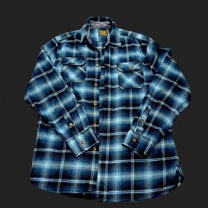 Jachs Navy and Black Plaid Button Down Shirt